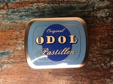 Vintage Blechdose Original Odol Pastillen 6x5,5x1,5cm mit Befüllung Dose Döschen