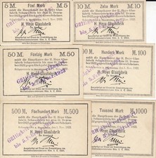 Schauenstein  kpl. Serie, mit Verlängerungsstempel und mit Druckfirma