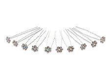 10 Strass Haarnadeln -