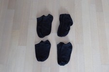 4 Paar Damen Socken / Sneakers - Gr. 39 - 42 - schwarz