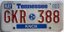 Tennessee Nummernschild USA