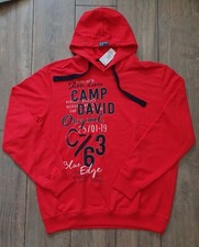 Neu* Camp David Herren Sweat Hoodie Pullover 3XL XXXL Power Red Rot Übergang zu