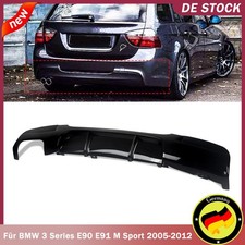 Heckdiffusor Diffusor Stoßstange SCHWARZ GLANZ für BMW 3er E90 / E91 2005-2012
