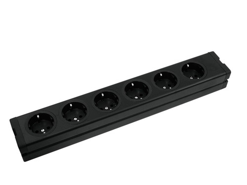 Fache schuko alu leiste - 6-fache,