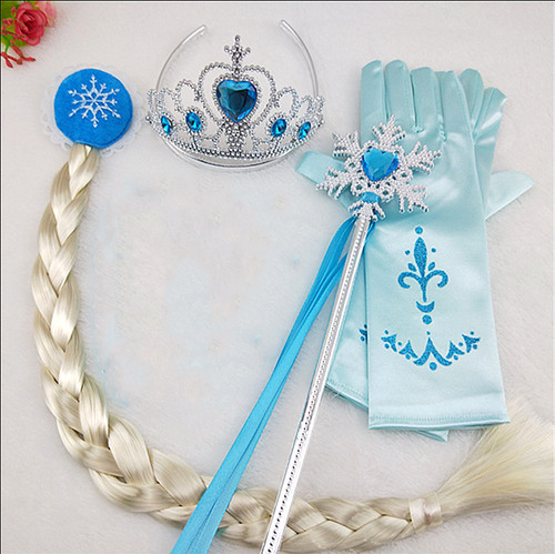 Kinder diadem krone - kinder, zauberstab