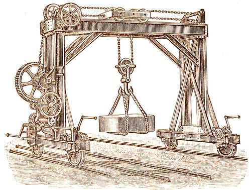 Alte lithographie kran - alte,