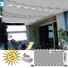 Seilspannmarkise silbergrau