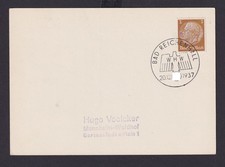 Bad Reichenhall Bayern Deutsches Reich Drittes Reich Karte SST WHW n. Mannheim