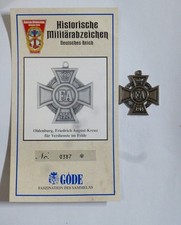 Orden Abzeichen Göde Oldenburg Friedich August-Kreuz für Verdienste im Felde