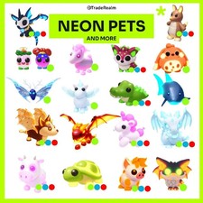 Adopt me NEON Pet / FAST PETS
