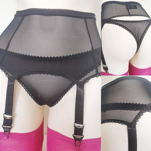 Garter belt mesh - mesh, lace