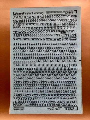 Letraset 4846 renate bold - 4846,