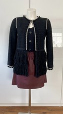 Zara Boucle Blazer Jacke Boho