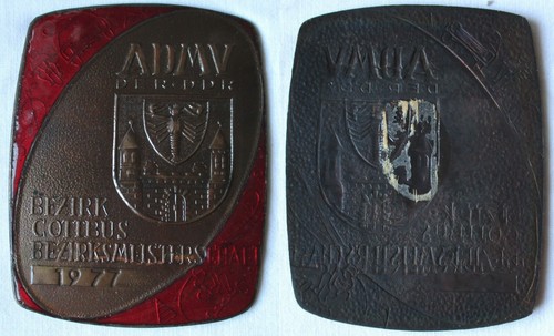 Ddr plakette admv bezirk - ddr,