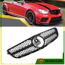Grill Sport Kühlergrill Für Mercedes-Benz W204 C204 C63 S204 Coupe Glanz Schwarz