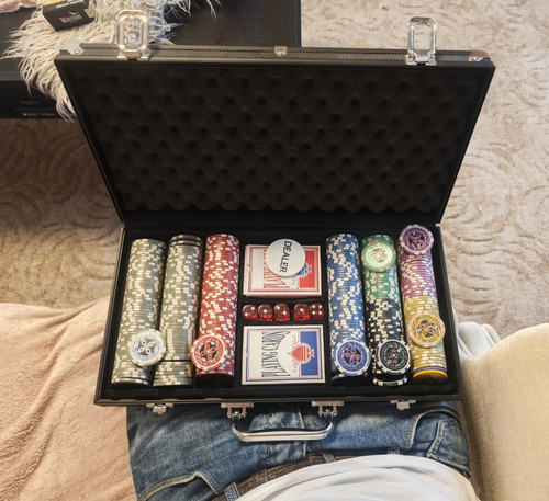 Poker chip set - chip,