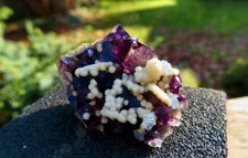 ⚒ NEU!! Hellblaue Coelestin Kristalle auf Calcit/Fluorit, Okorusu, Namibia ⚒🇳🇦