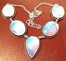 NATÜRLICHER MYSTIC TOPAS Edelstein HANDGEFERTIGT 925 Sterlingsilber Kette