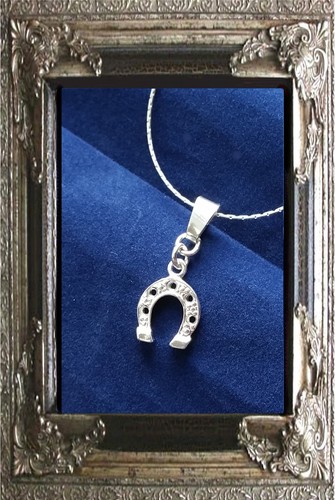 Kette mit anhänger hufeisen - mit,