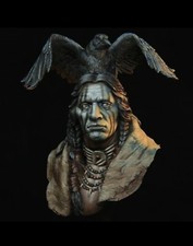 Tusk modell...1/12...Resin/Harz figure büste...Indian Warriors...Raven Sorcerer.