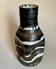 Vintage Keramik Vase signiert 72 midcentury 70er Jahre