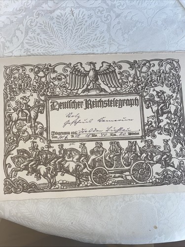 Schmuckblatt telegramm - schmuckblatt,