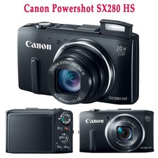 Canon Powershot SX280 HS, Schwarz, 12,1 MP 20-facher Zoom Digitalkamera 