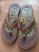 Teva Flip Flops Olukai Gr. 42 Echtleder Wie Neu NP 89,95€