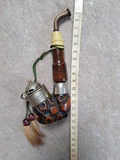 Gesteckpfeife/Holz -Gebrauchspuren-beraucht- Antik