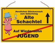Geburtstag - Alte Schachtel -