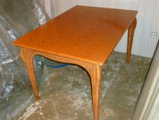 Ess Tisch  Rattan  Gastronomie  Imbiss  Party  Pinie  Echtholzfurnier