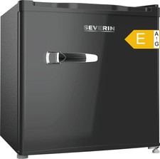 Mini Kühlschrank 31L schwarz Retro Design leise EEK E regelbar klein