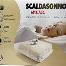 Imetec Scaldasonno, Warmeunterbett, Doppelbett Einzelbett 150x160 cm, 50% Wolle 