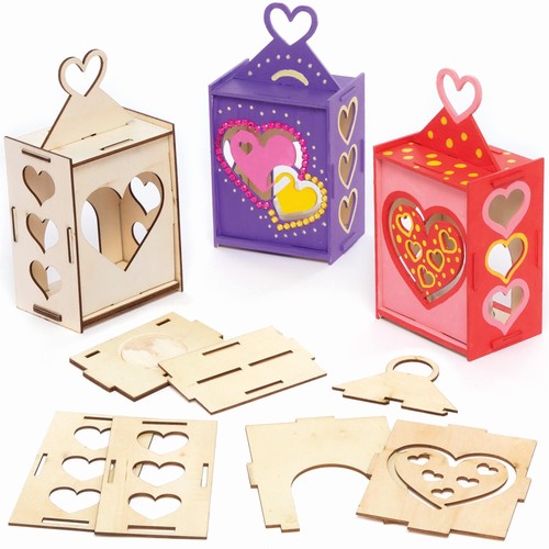 Holzlaterne bastelset 3er pack - 3er,