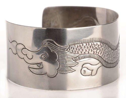 Armreif glücksdrache gravur - armreif,