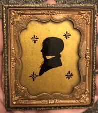 ANTIQUE Portrait SILHOUETTE