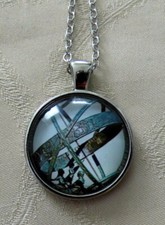 Halskette Necklace mit Anhänger Sonnenuhr Sextant