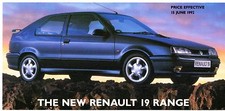 Renault 19 Prices & Options