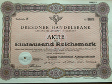Dresnder Handeslbank alte
