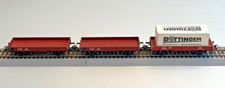 Märklin H0 3x Niederbordwagen
