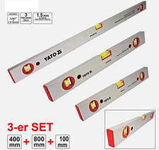 3-tlg Wasserwaage Richtwaage