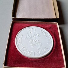 DDR/ Porzellanmedaille 30 Jahre Freie Deutsche Jugend