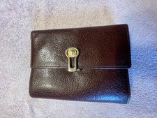 Gianni Versace True Vintage Damengeldbörse feines Rindsleder dunkelbraun