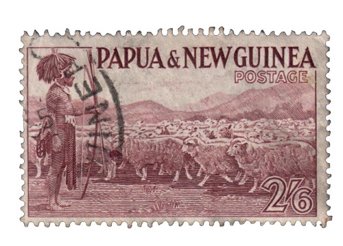 Briefmarke papua new - briefmarke, &