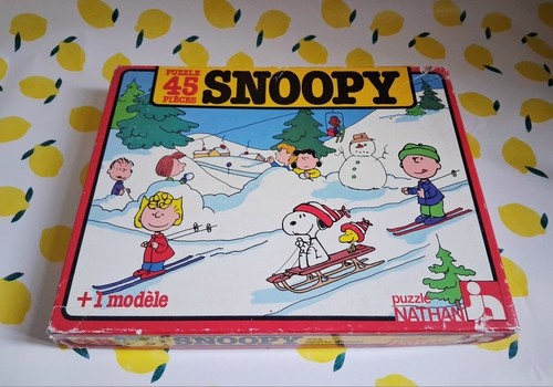 Snoopy wintersport puzzle - snoopy,