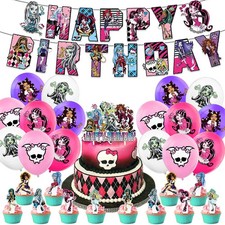 Monster High Motiv Geburtstag Party Deko Kindergeburtstag Zubehör Set