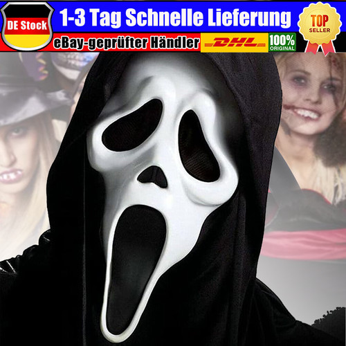 Scream maske halloween - maske, latex