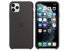 Apple Silikon Case für iPhone 11 Pro Max  Schwarz  6,5 Zoll