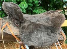 Lammfell Sattelbezug