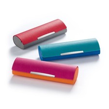FEFI® – Kleines Hardcase Brillenetui im 2-Farben Design mit Chrome-Applikation